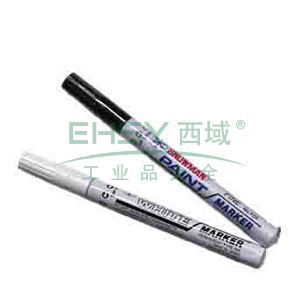 雪人 中粗记号笔，工业环保油漆笔线幅1-2mm 黑色 单支