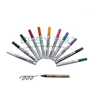 雪人 中粗记号笔，工业环保油漆笔线幅1-2mm 红色 单支