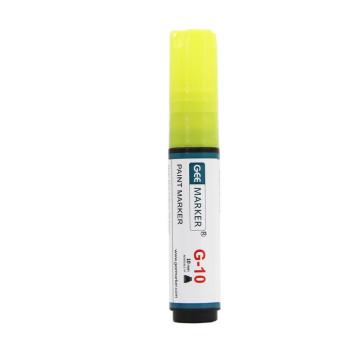 GEEMARKER 宽头油漆笔，底涂笔地面墙面书写涂鸦彩绘油漆笔-10mm G-10黄色 单位：支