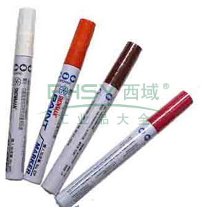 雪人 特粗记号笔，工业环保油漆笔线幅1.5-3mm 棕色 单支