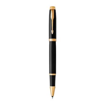 派克（PARKER） 新款IM纯黑丽雅金夹宝珠笔+笔记本礼盒