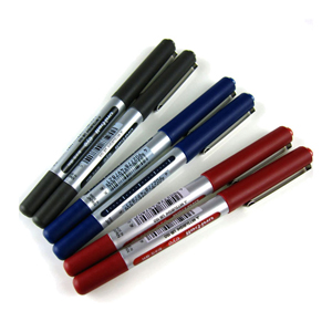 三菱 uni 直柱式耐水性走珠笔， UB-150 0.5mm （蓝色） 单支