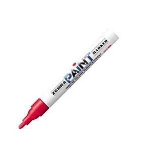 斑马 ZEBRA PAINT记号笔，油漆笔 MOP-200M 2.5mm （红色）（支）