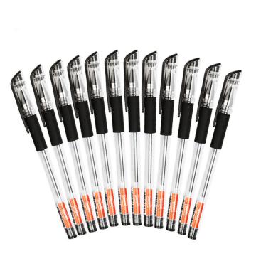 史泰博 直杆中性笔， 0.5mm0.5MM 黑色 V-GP1002，12支/盒 单位：盒（替代：RVX190）