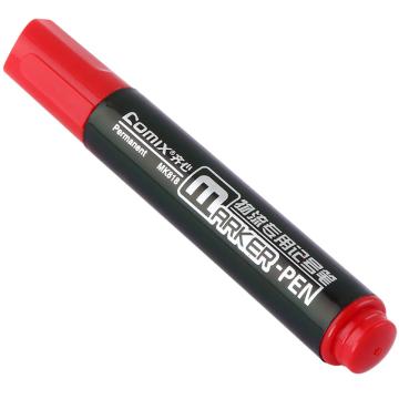 齐心 记号笔， 物流，红，12PCS/盒MK818 单位：盒