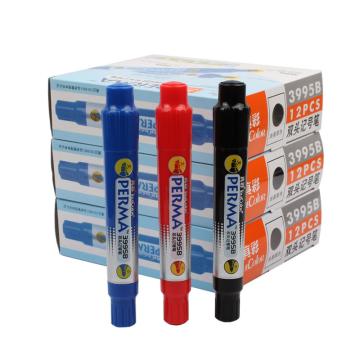 真彩 双头记号笔，3995B 黑色，12支/盒 单位：盒（替代：EDG468）