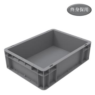 Raxwell EU系列灰色周转箱EU4311，尺寸(mm)：400*300*120