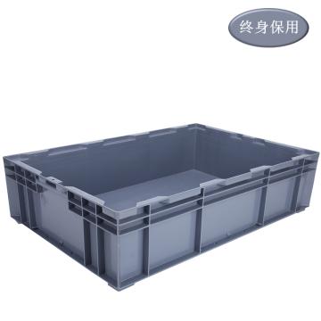 Raxwell HP系列灰色周转箱HP6B，尺寸(mm)：外：650*435*160/内：605*390*140