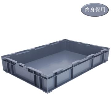 Raxwell HP系列灰色周转箱HP6A，尺寸(mm)：外：650*435*110/内：605*390*90