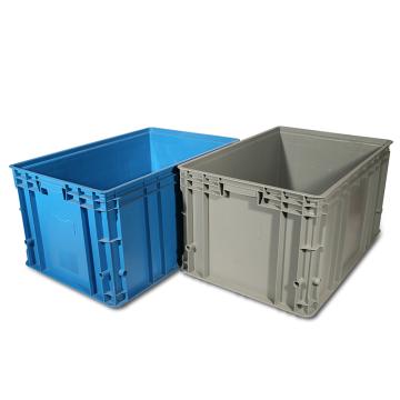 哈德威 G型第二代周转箱，PK-G2(无盖)，外尺寸:600×400×320mm，灰色