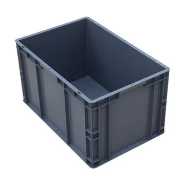 英达斯贝克 EU周转箱，外尺寸：600×400×330mm，灰色-无盖，EU6433