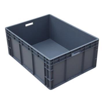英达斯贝克 EU周转箱，外尺寸：800×600×330mm，灰色-无盖，EU8633