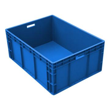 英达斯贝克 EU周转箱，外尺寸：800×600×330mm，蓝色-无盖，EU8633