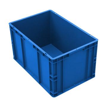 英达斯贝克 EU周转箱，外尺寸：600×400×330mm，蓝色-无盖，EU6433