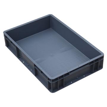 英达斯贝克 EU周转箱，外尺寸：600×400×120mm，灰色-无盖，EU6412