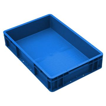 英达斯贝克 EU周转箱，外尺寸：600×400×120mm，蓝色-无盖，EU6412