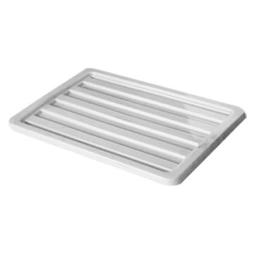 英达斯贝克 塑料周转箱盖子，白色，2#箱盖，外尺寸：650×410×10mm