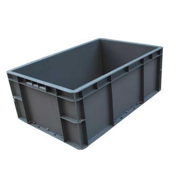 百盈塑料 塑料周转箱，EU4622，外尺寸：600*400*230mm，BY105，灰色
