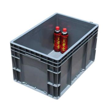 百盈塑料 塑料周转箱，EU4633，外尺寸：600*400*340mm，BY108，灰色