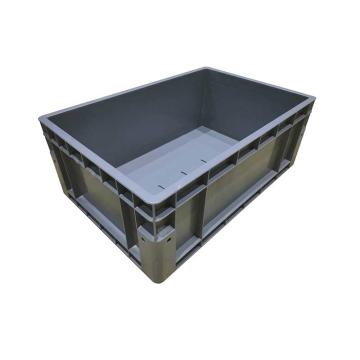 STORAGEMAID 圆角EU周转箱，加强底，外尺寸:600×400×230mm，内尺寸:565×365×215mm，VD801A-G，灰色