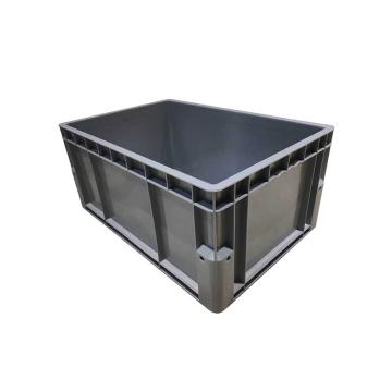 STORAGEMAID 圆角EU周转箱，双层底，外尺寸:600×400×300mm，内尺寸:565×365×280mm，VD805-G，灰色