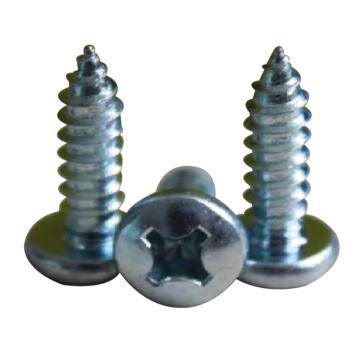 GB845十字槽盘头自攻钉，ST4.2-1.4X63，蓝白锌，300个/包