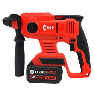 TEDE 无刷充电式锂电电锤钻组套，电压20V，电池容量4000mAh，最大钻头直接18mm，两电一充，YD-5092
