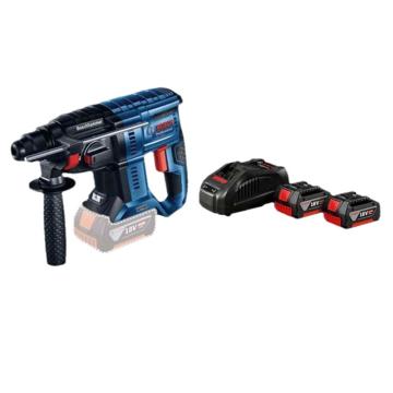 博世BOSCH，18V锂电充电式四坑电锤钻，18V4.0Ah2电1充，GBH180-LI，0611911180+1600A01B71