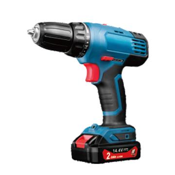 东成充电式电钻，夹持能力10mm，30Nm，14.4V 2.0Ah电池 两电一充，DCJZ18-10E型
