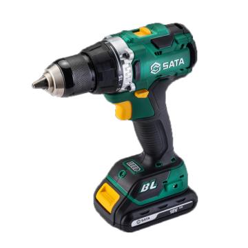 世达SATA 充电式无刷起子电钻手电钻，夹持13mm，扭矩60Nm，18V/2.0Ah电池一电一充，51011C