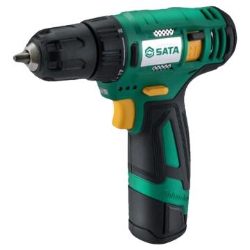 世达SATA 充电式起子电钻手电钻，夹持10mm，扭矩30Nm，12V/2.0Ah电池一电一充，51005C