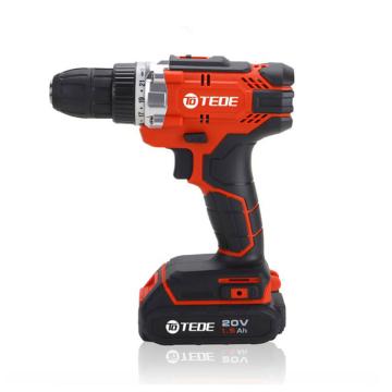 源创力TEDE 20V无刷锂电钻，0-500/1800rpm，38Nm，含钻头套装，YD-5228