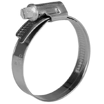 诺马 德式蜗轮蜗杆卡箍，紧固范围130-150mm，带宽12mm，材质W2（螺栓镀锌钢+其它430不锈钢）