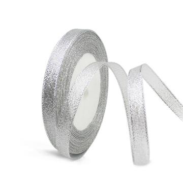 安赛瑞 金葱带，涤纶，（宽×长）：1cm×22m，银色，（5卷装，包），25114
