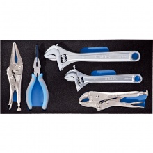 CARL卡尔工具 5件套钳子及扳手工具托