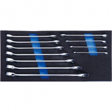 CARL卡尔工具 11件套英制两用长扳手工具托