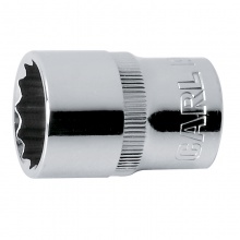 CARL卡尔工具 12.5mm系列十二角套筒  10-19mm