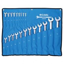 CARL卡尔工具 21件航空级全抛光两用快扳组套