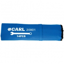 CARL卡尔工具 14件航空级全抛光两用扳手组套