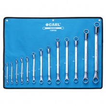CARL卡尔工具 13件航空级全抛光双梅花扳手组套