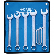 CARL卡尔工具 8件专业级雾面两用扳手组套