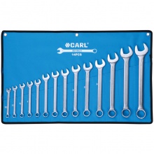 CARL卡尔工具 14件专业级雾面两用扳手组套