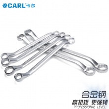 CARL卡尔工具 专业组雾面40度双梅花扳手